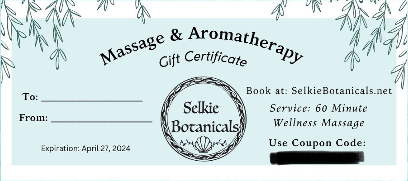 Massage Gift Certificate