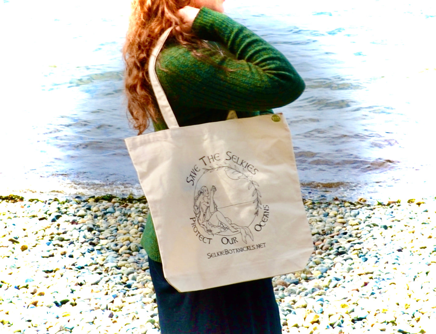 Save The Selkie's LARGE Tote Bag