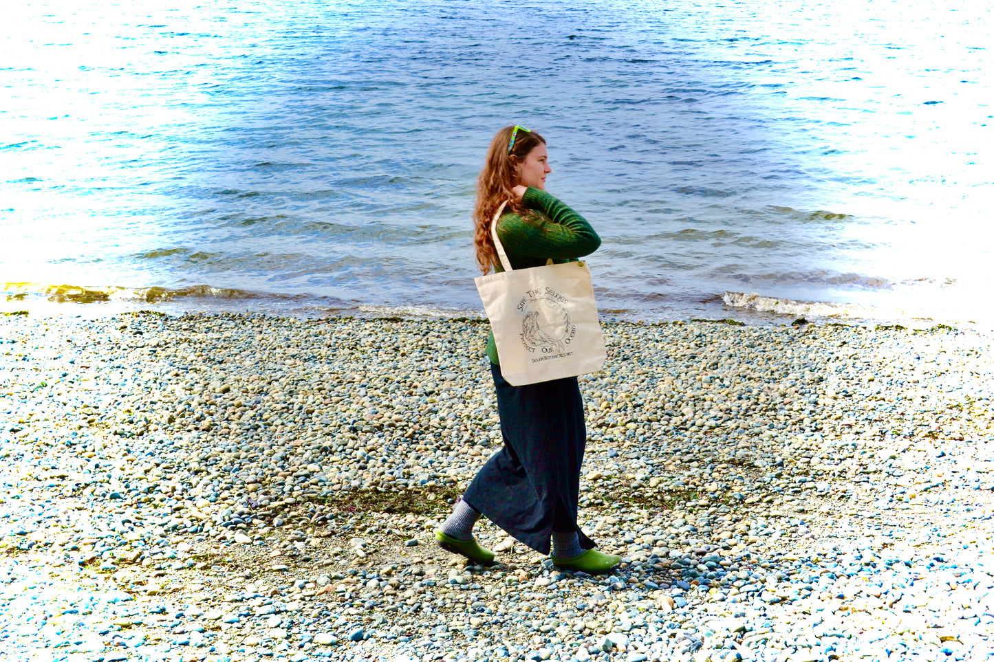 Save The Selkie's LARGE Tote Bag